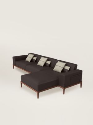 Sofa Sellier 2-seater with chaise lounge