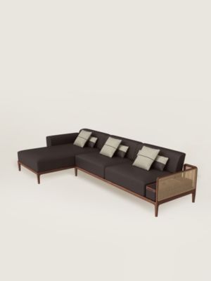 Sofa Sellier 2-seater with lounge chair