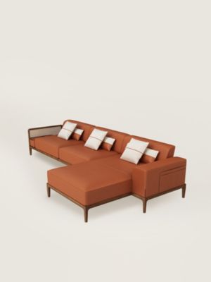 Sofa Sellier 2-seater with chaise lounge