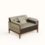 Fauteuil Sofa Sellier, noir ébène/ébène
