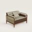 Fauteuil Sofa Sellier, chocolat/ébène