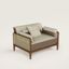 Sofa Sellier armchair, étoupe/gris ponce