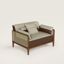 Sofa Sellier armchair, chocolat/ébène