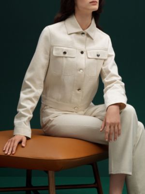 Les Necessaires d'Hermès "carre d'assise" low stool, high model 85, View: Worn, worn, view 3 of 4
