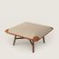 Les Necessaires d'Hermès "carre d'assise" low stool, high model 85, fauve/seigle