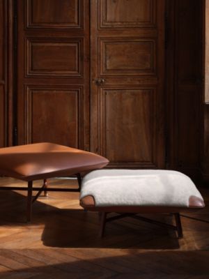 Les Necessaires d'Hermès "carre d'assise" low stool, medium model 85, View: front, front, view 3 of 3