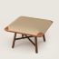 Les Necessaires d'Hermès "carre d'assise" low stool, high model 65, fauve/cannelle, We will notify you when this product is back in stock
