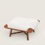 Les Necessaires d'Hermès "carre d'assise" low stool, medium model 65, naturel/fauve