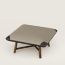 Les Necessaires d'Hermès "carre d'assise" low stool, medium model 65, noir ébène/ébène, We will notify you when this product is back in stock