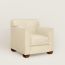 Reeditions J.-M. Frank by Hermès Club armchair, ivoire