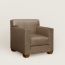 Fauteuil club Rééditions J.-M. Frank par Hermès, étoupe