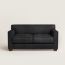 Reeditions J.-M. Frank by Hermès 2-seater sofa, noir ébène