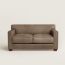 Reeditions J.-M. Frank by Hermès 2-seater sofa, étoupe