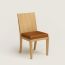 Reeditions Jean-Michel Frank par Hermès dining chair with armrests, gold