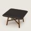 Les Necessaires d'Hermès "carre d'assise" low stool, high model 65, noir ébène