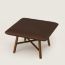 Les Necessaires d'Hermès "carre d'assise" low stool, high model 65, chocolat