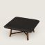 Les Necessaires d'Hermès "carre d'assise" low stool, medium model 65, noir ébène
