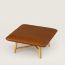 Les Necessaires d'Hermès "carre d'assise" low stool, medium model 65, fauve