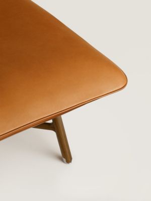 Les Necessaires d'Hermès "carre d'assise" low stool, high model 85, View: front, front, view 4 of 6