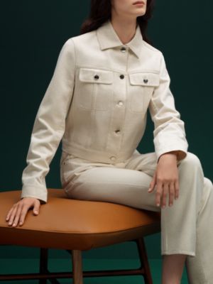 Les Necessaires d'Hermès "carre d'assise" low stool, high model 85, View: Worn, worn, view 3 of 4