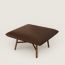 Les Necessaires d'Hermès "carre d'assise" low stool, high model 85, chocolat, We will notify you when this product is back in stock