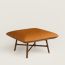 Les Necessaires d'Hermès "carre d'assise" low stool, high model 85, fauve
