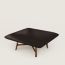Les Necessaires d'Hermès "carre d'assise" low stool, medium model 85, noir ébène