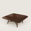 Les Necessaires d'Hermès "carre d'assise" low stool, medium model 85, chocolat
