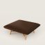 Les Necessaires d'Hermès "carre d'assise" low stool, medium model 85, chocolat