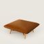 Les Necessaires d'Hermès "carre d'assise" low stool, medium model 85, fauve
