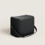 Les Necessaires d'Hermès ottoman stool, noir ébène/ébène