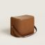 Les Necessaires d'Hermès ottoman stool, fauve/cannelle