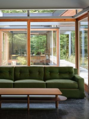 Sofa Contour d'Hermès 3-seater, View: front, front, view 6 of 6
