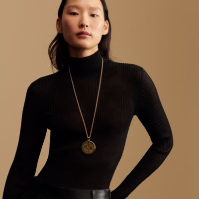 HERMES☆Medaille Bijou Deux Cors ネックレス、スモールモデル Medaille Bijou Deux Cors necklace, small model | Hermès Thailand