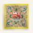 Palonniers scarf 70, jaune vif/beige/vermillon