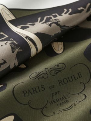 Paris Qui Roule scarf 70, View: Detail, detail, view 3 of 3