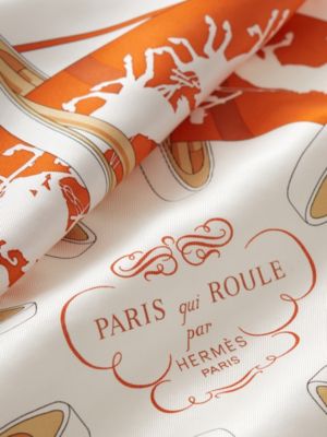 Paris Qui Roule scarf 70, View: Detail, detail, view 3 of 3
