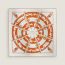 Paris Qui Roule scarf 70, blanc/rouille/caramel