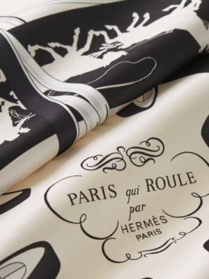 Paris Qui Roule scarf 70, View: Detail, detail, view 4 of 4