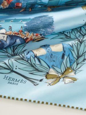 Champ de Courses a Chantilly scarf 70, View: Detail, detail, view 3 of 3