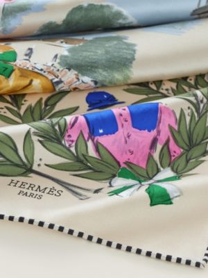 Champ de Courses a Chantilly scarf 70, View: Detail, detail, view 3 of 3