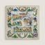 Champ de Courses a Chantilly scarf 70, beige cendre/bleu/multicolore