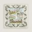 Champ de Courses a Chantilly scarf 70, blanc/vert loden/bleu ciel