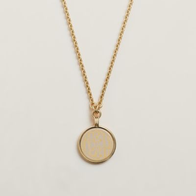 ◆HERMES◆Medaille Bijou Deux Cors necklace, small model medaille-bijou-deux-cors-
