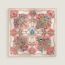 Bouquets Sellier scarf 70, rose/blanc/multicolore