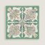 Bouquets Sellier scarf 70, vert/crème/gris perle, no stock