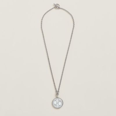 Hermes★センスUP♪Medaille Bijou Deux Cors ネックレス ラージ HERMES【Collana Medaille Bijou Deux Cors】ラージモデル 人気