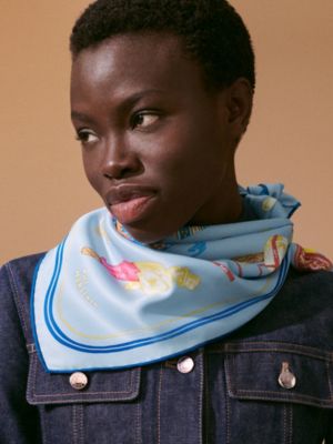 Funny Ice Cream scarf 70, View: Worn, worn, view 2 of 3