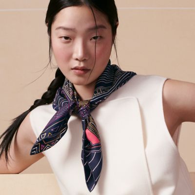 HERMES あえなく エルメス ツイロン スカーフ 