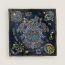 Candy Libris scarf 70, bleu nuit/noir/gold